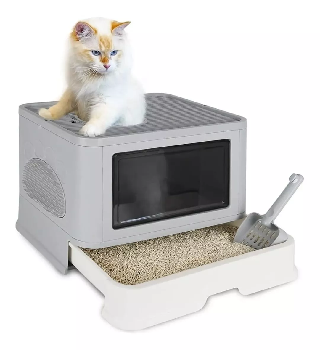 Miniatura 3 de Arenera Para Gato Tapa Pegada Plegable